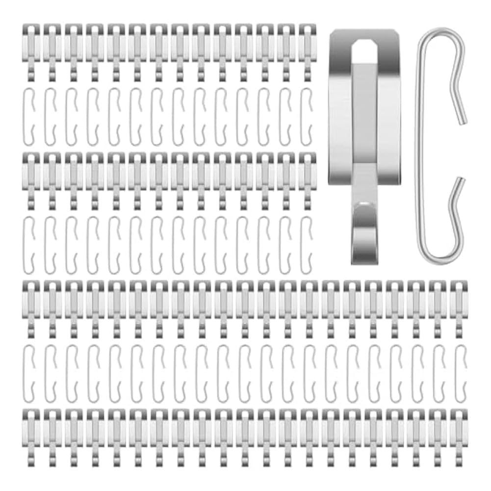 Uhidka 192-Teiliges Wärmekabel-Dachklemmen, Kabelklemmen und Abstandshalter-Set, Kabeldrahtklemmen, Dachrinnenklemmen, Kabelklemmen für Den Außenbereich, Heizungsklemmen, Einfach zu Verwenden