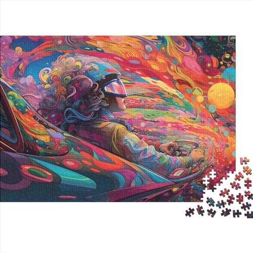 Kunstpuzzle für Erwachsene 500 Teile Überschall-Reisepuzzle für Erwachsene Teenager Schwierige, anspruchsvolle Puzzles 500 Teile (Größe 52x38cm)