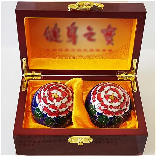 SchAan Qi Gong Kugeln Massagebälle Baoding Bälle Baoding Ball, chinesischer Massage-Übungs-Stressball(Color:8,Size:)