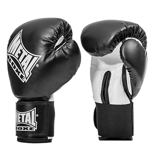 Metal Boxe Boxhandschuhe, Schwarz (Noir), 10 oz