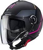 Caberg Riviera V4 X Geo Jethelm (Black Matt/Pink,XS (53/54))