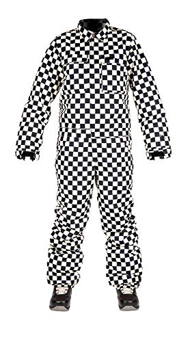 L1 HELLDIVER ´20 Damen, Snowboard- Jumpsuit, Snowboardanzug, Einteiler, Overall, 2 Lagig mit Belüftungsschlitzen, Regular Fit, workerstyle, L, CHECKER