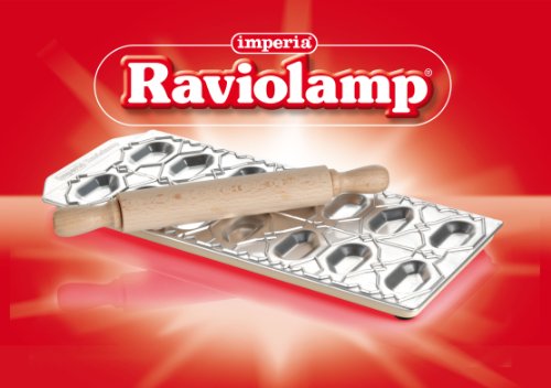 imperia Ravioliform, für 14 "Ravioli Pesciolini", inkl. Teigrolle, Aluminium