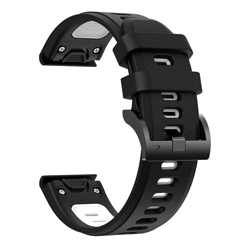 BANDKIT Silikon-Uhrenarmband für Garmin Fenix 6, 6Pro, 5, 5 Plus, Forerunner 935, 945, Instinct S60, 22 mm, Schnellverschluss-Armband, For Approach S60 S62, Achat