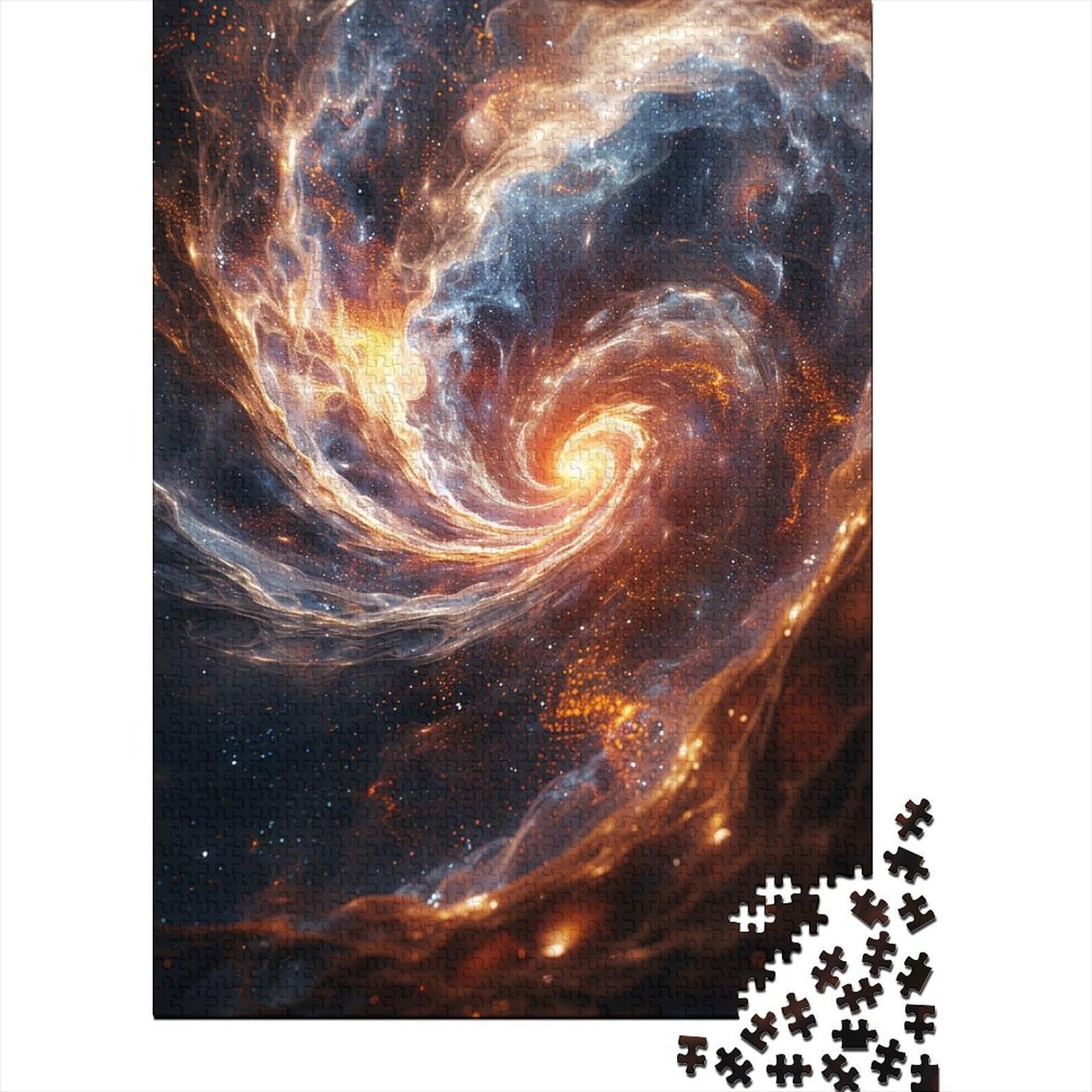 Holzpuzzle „Kosmisches Schwarzes Loch“ für Erwachsene und Jugendliche, 1000 große Teile, Holzpuzzle für Erwachsene und Jugendliche 29,53x19,69 Zoll