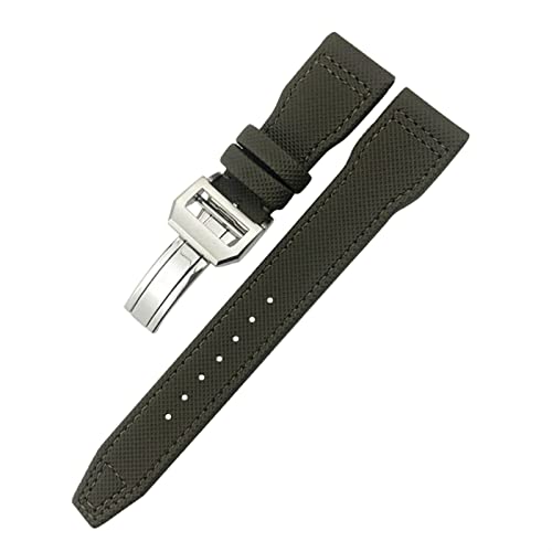 NEYENS Uhrenarmband für IWC Le Petit Prince Big Pilot Top Gun IW3777, schwarzes Sportfaser-Leinenarmband, 20 mm, 21 mm, 22 mm, Nylon-Lederarmband, 20 mm, Achat