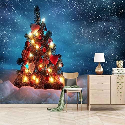 Bunter Weihnachtsbaum 3D Tapeten Wanddekoration Fototapete Sofas Wohnzimmer Wandbild Schlafzimmer-250cm×170cm