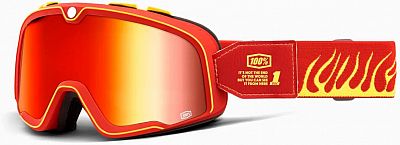 100 Percent Barstow Death Spray, Motorrad-Brille verspiegelt