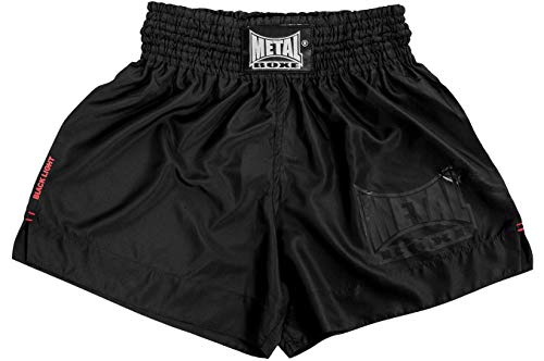 METAL BOXE Herren Boxershort Pantaloncini da Boxe, Schwarz, M