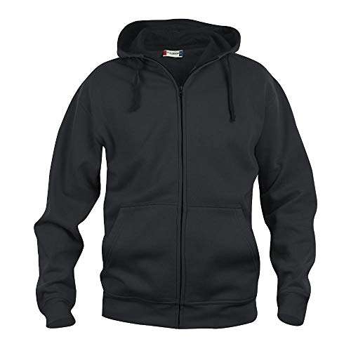 Clique Herren Basic Full Zip Hoody Kapuzenpullover, Schwarz (Black 99), XXXL