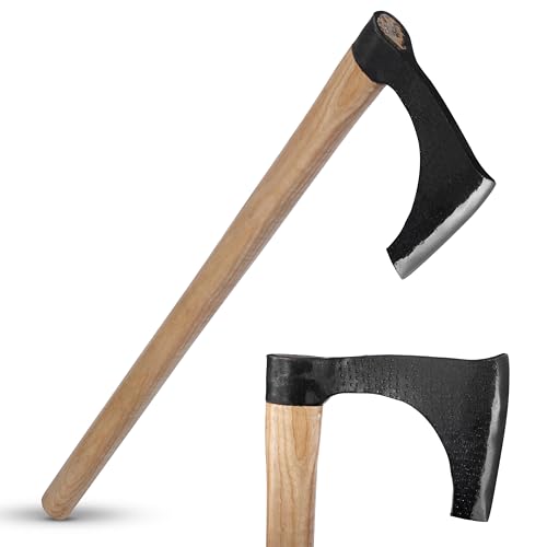 KS-11 Echte Streitaxt - Wikinger Axt - Mittelalter Waffe - Kampfaxt - Outdoor - Survival - Freizeitaxt - Axe aus Holz und Metall