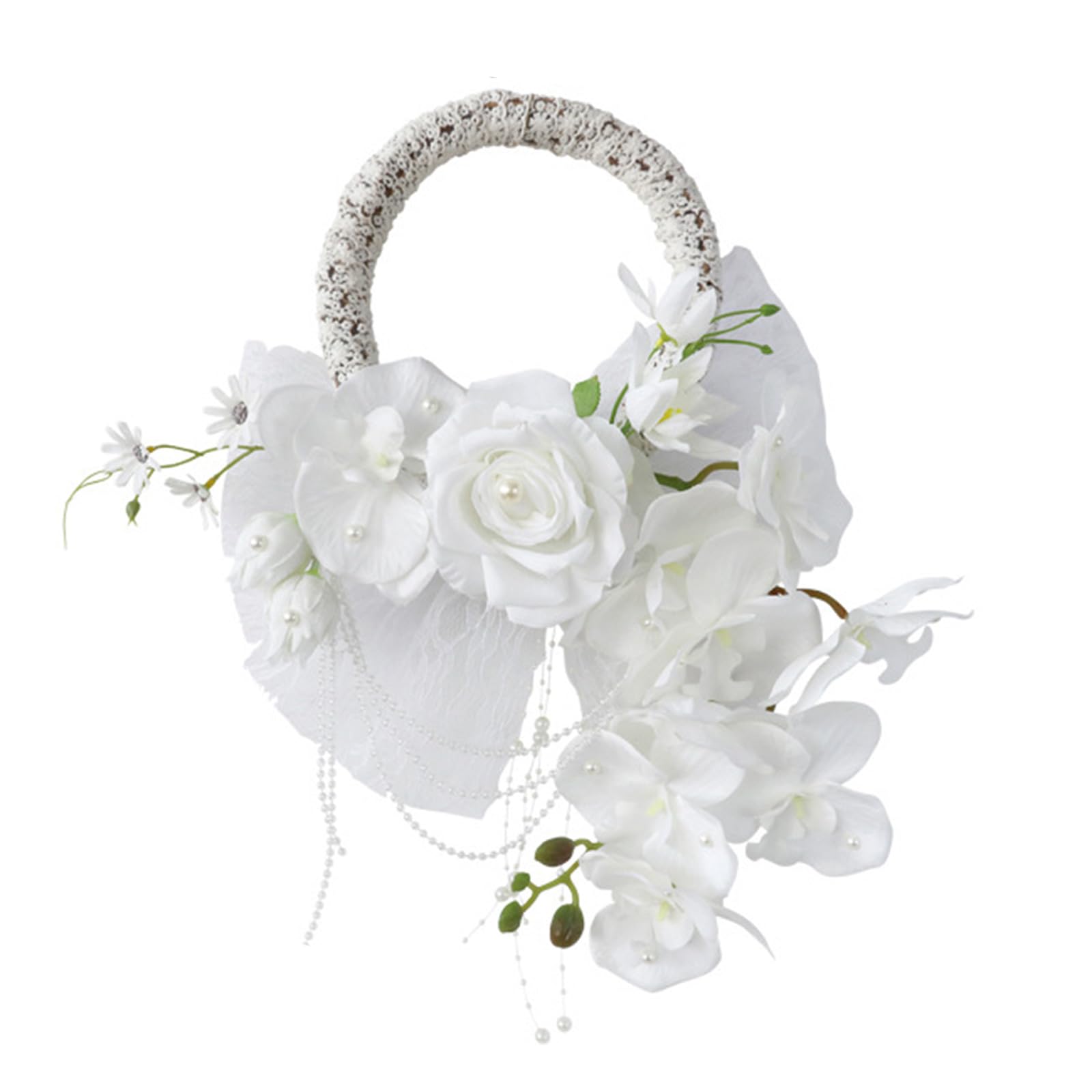 WELLDOER Hochzeitskranz, Hochzeitskorsagen, Handgelenk-Ansteckblumen, Armband für Brautparty, Hochzeit, Party, Armband