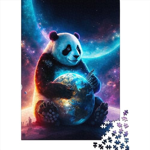 Tierpuzzle mit Panda-Motiv, 500 Teile, für Erwachsene und Teenager, Holzpuzzle für Erwachsene und Teenager, 500 Teile (Größe 52x38cm)