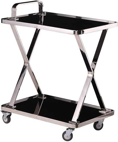 YTGDBDG Trolley Bar Servierwagen, Weinwagen für Zuhause Küche Hotel Beauty Trolley Barwagen Outdoor Hostess Küche Getränke Essen Servierwagen Weinregal mit Rädern