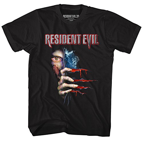 Resident Evil Horror Film Video Game 20th Anniversary Zombies Adult T-Shirt Tee Gr. XL, Schwarz