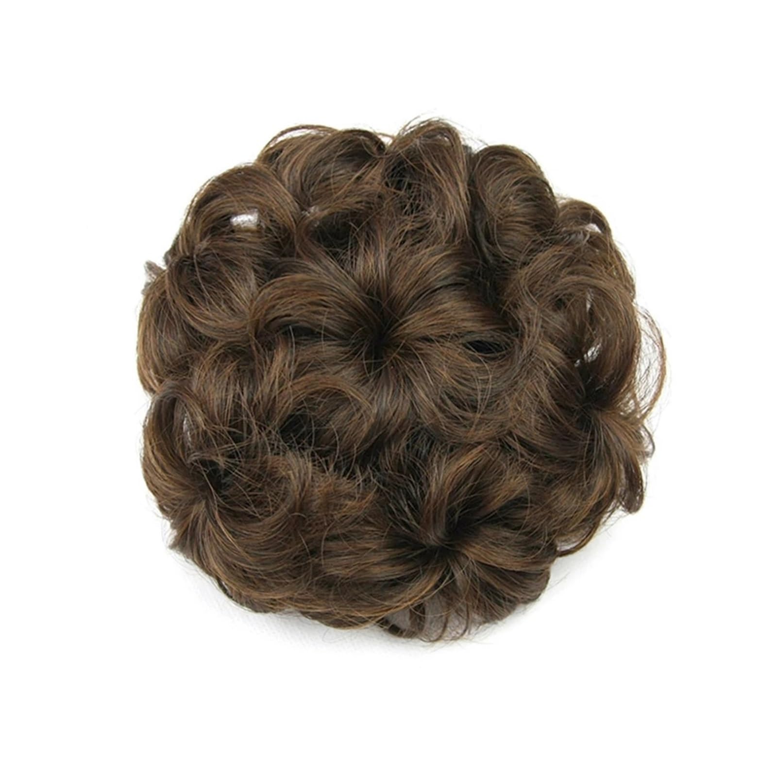 Haarteil Synthetische Haargummis, lockiges Haar, Chignon, Gummiband, Haarknoten, Donut-Haarroller, Haarteile for Frauen Haarverlängerung(230)