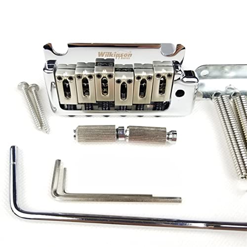 2 Postpunkt Chrom Silber Doppelschwinge E-Gitarre Tremolo System Bridge Tune-o-matic Steg