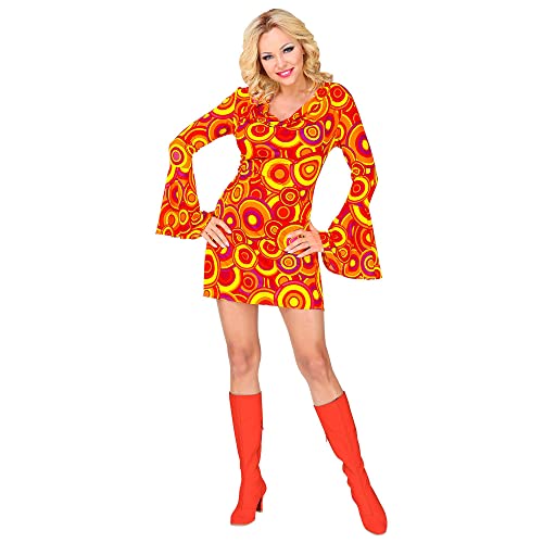 WIDMANN 09311 COSTUME DONNA ANNI 70 CERCHI GRANDI S ARANCIO ECONOMICO #0931