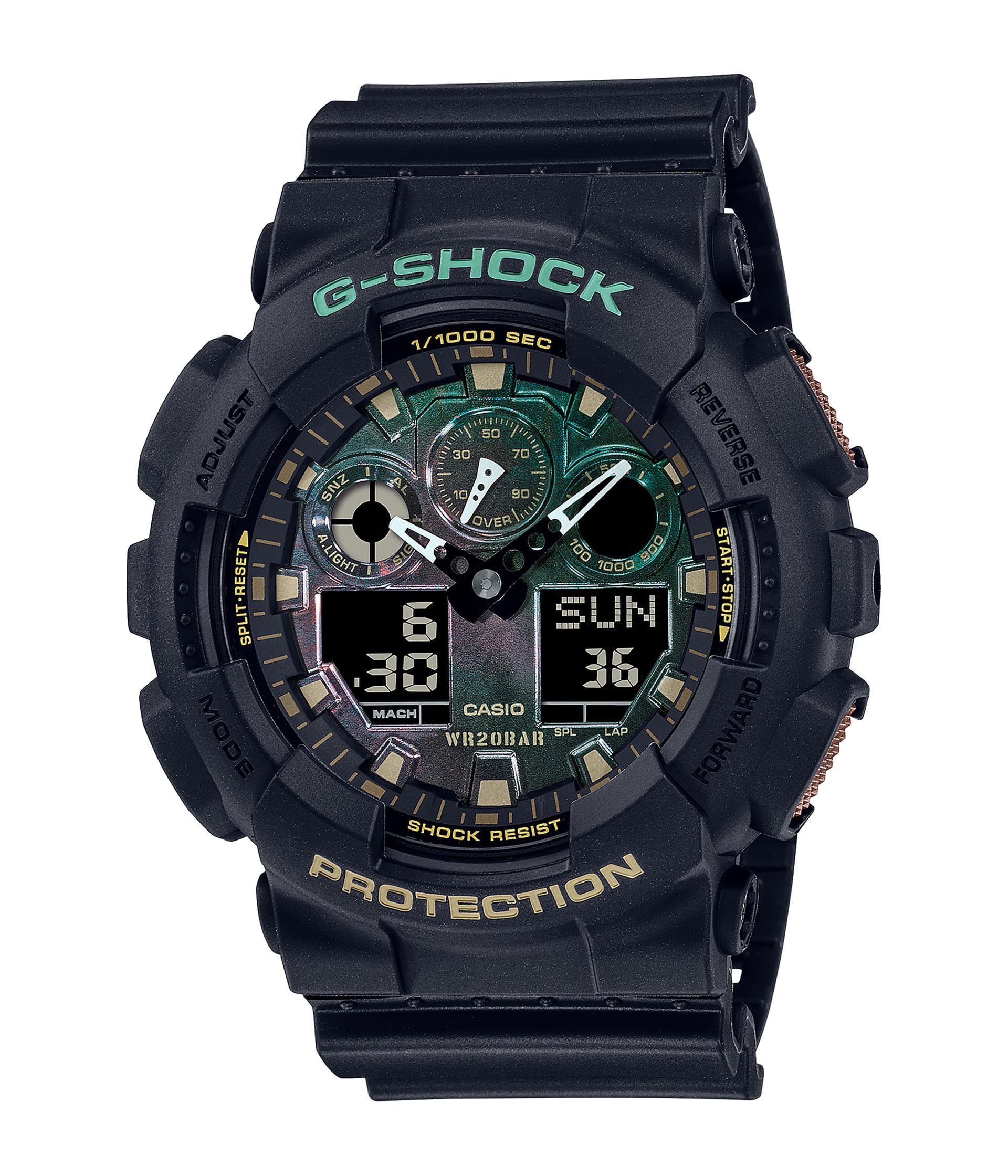 G-Shock GA100RC-1A Black One Size, Schwarz, One Size, GA100RC-1A