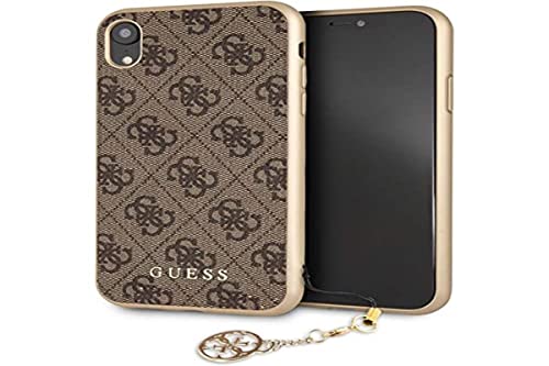 Guess - Charms 4G - Apple iPhone XR Hülle Cover Case Handyhülle Schutzhülle, Braun