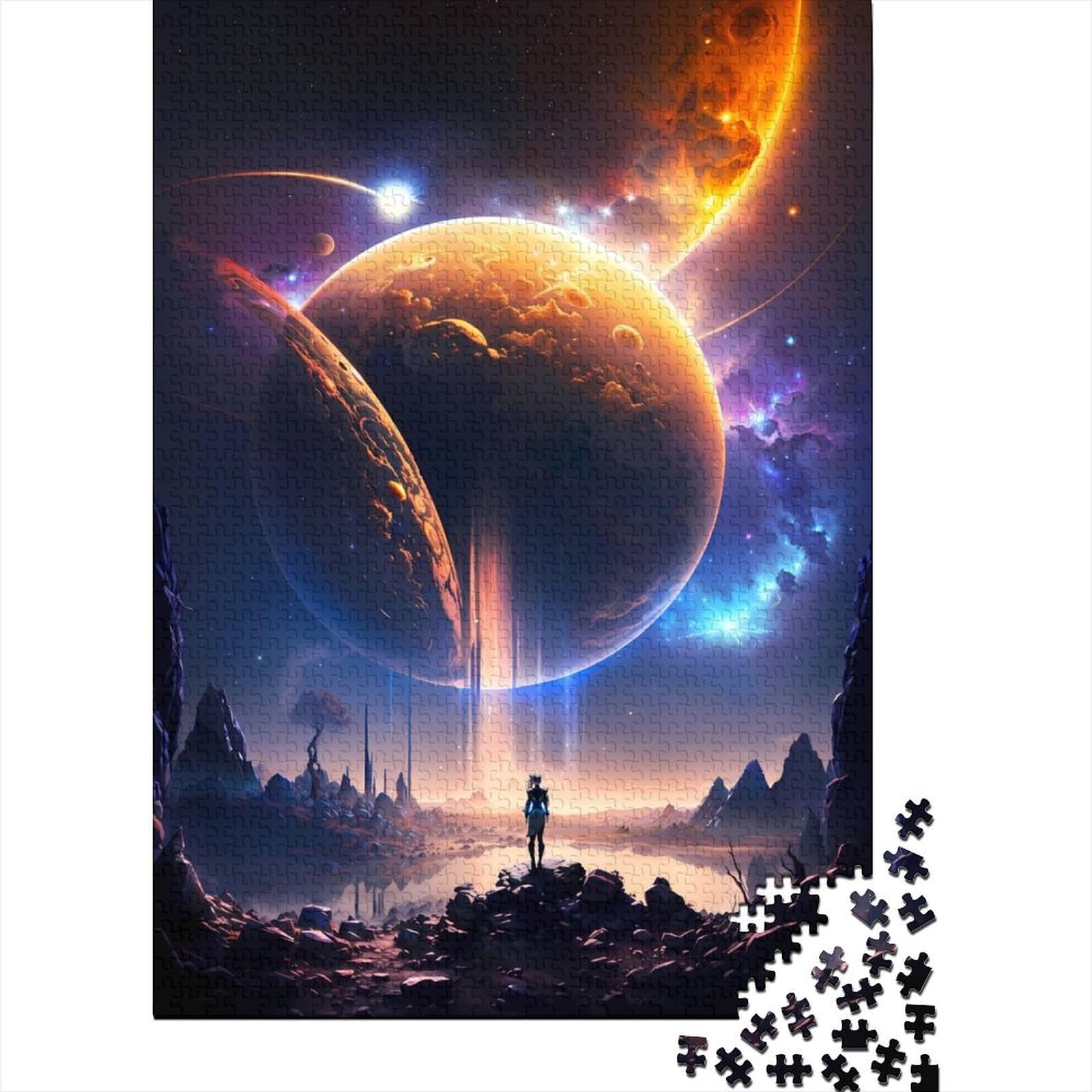 1000-teiliges Puzzle für Erwachsene und Teenager Keeper of The Stars, Holzpuzzle, Puzzle für Erwachsene und Teenager, tolles Geschenk für Erwachsene | Spiele (Größe: 75 x 50 cm)