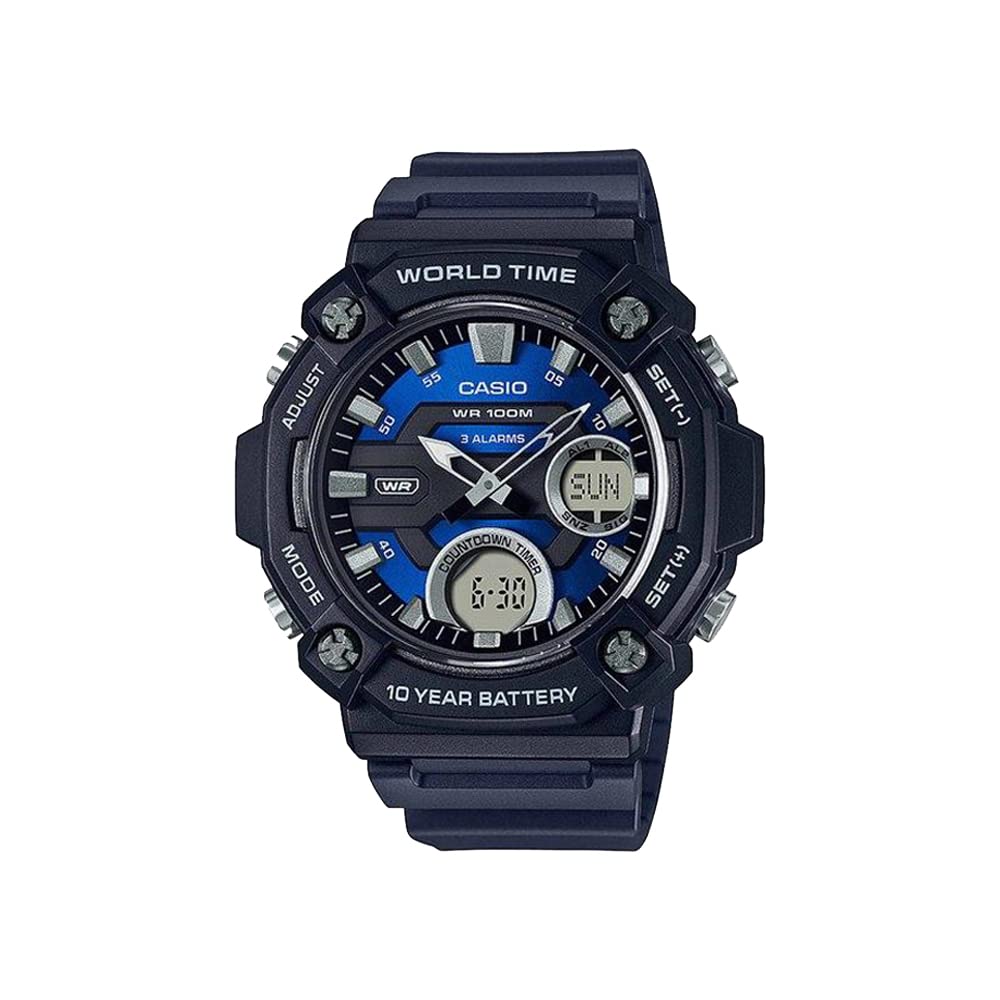 Casio Herren Analog-Digital Quarz Uhr mit Kunststoff Armband AD263