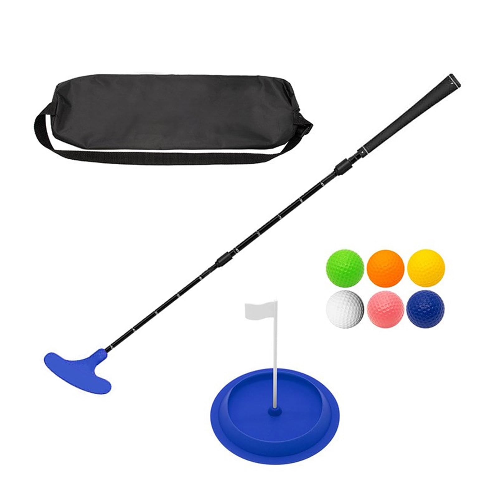 Verstellbares Golf-Putter-Set, Zwei-Wege-Golf-Putter, Schläger mit Putting-Scheibe und Übungsball, für Damen und Herren, Golfer, verstellbare Golf-Putter