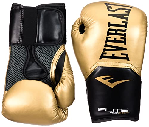 Everlast Unisex – Erwachsene Pro Style Elite Glove Handschuhe, Gold, 8oz EU