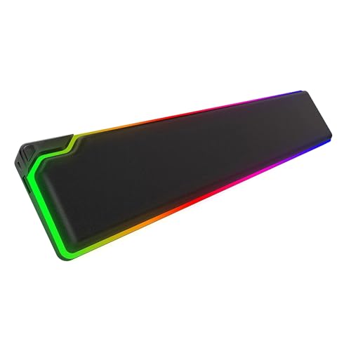 Avejjbaey Memory Foam Füllung Desktop Tastatur Handgelenkmatte LED RGB Licht Handgelenk Pad Komfortable Berührung