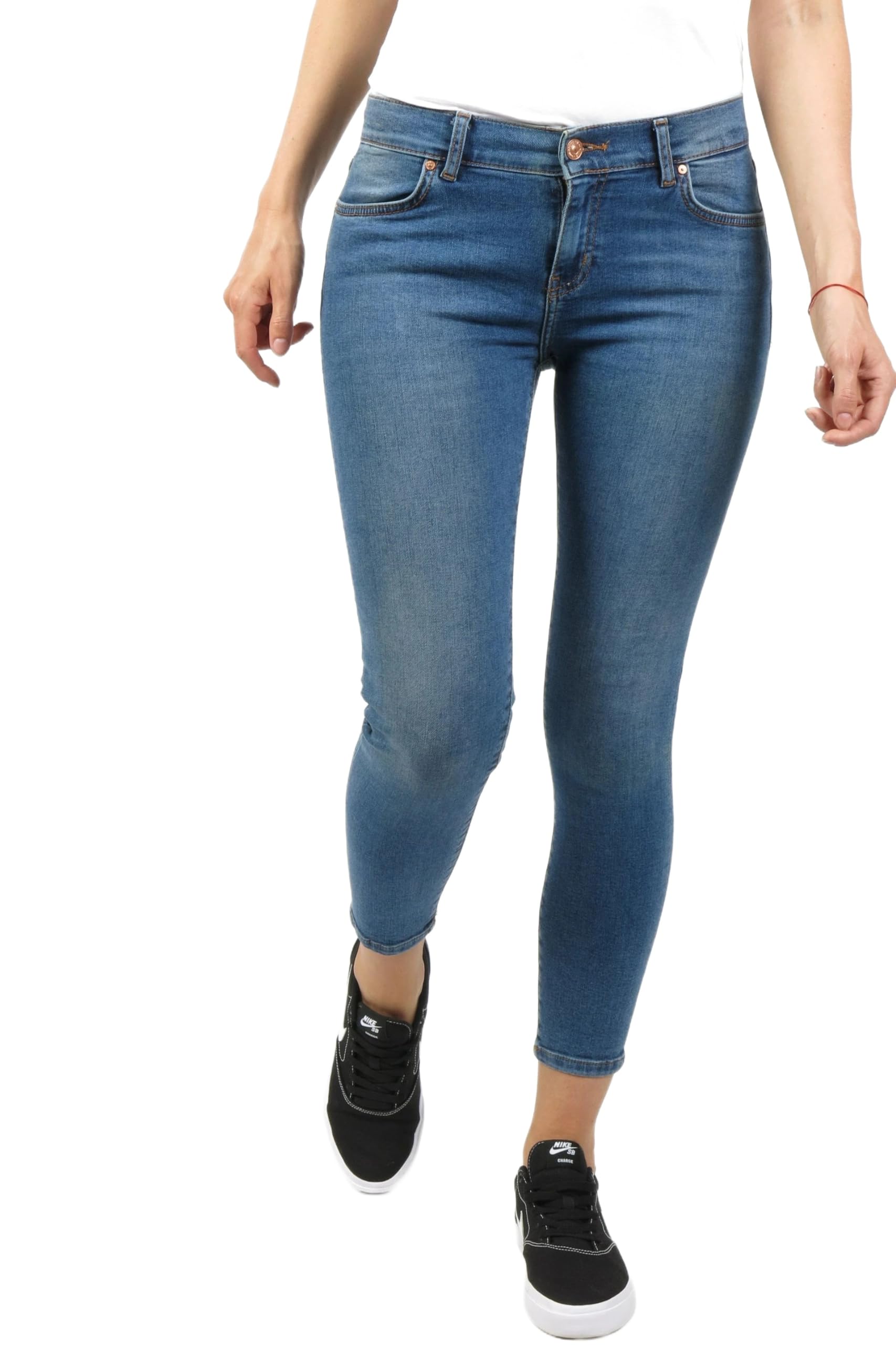 LTB Jeans Damen Jeans - Skinny Fit Jeanshosen - LONIA - Blau - 30