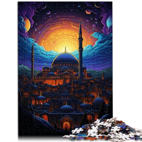 Puzzlespiel Turkiye Hagia Sophia, 1000-teiliges Holzpuzzle, Spaß für Aktivitäten zu Hause, Geburtstagsgeschenk, Reisegeschenke, 1000 Teile (50 x 75 cm)