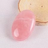 Natürlicher Kristall rau 6 * 4 * 2 CM Jade Massage Stein Natürlicher Palmenstein Hot BADEKURORT Kristallquarz Schönheitsedelstein Trommelstein (Color : Rose Quartz)