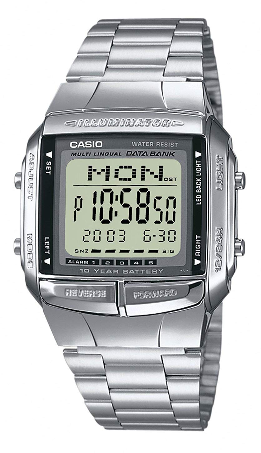 CASIO HerrenArmbanduhr Digital Quarz Edelstahl DB-360N-1AEF