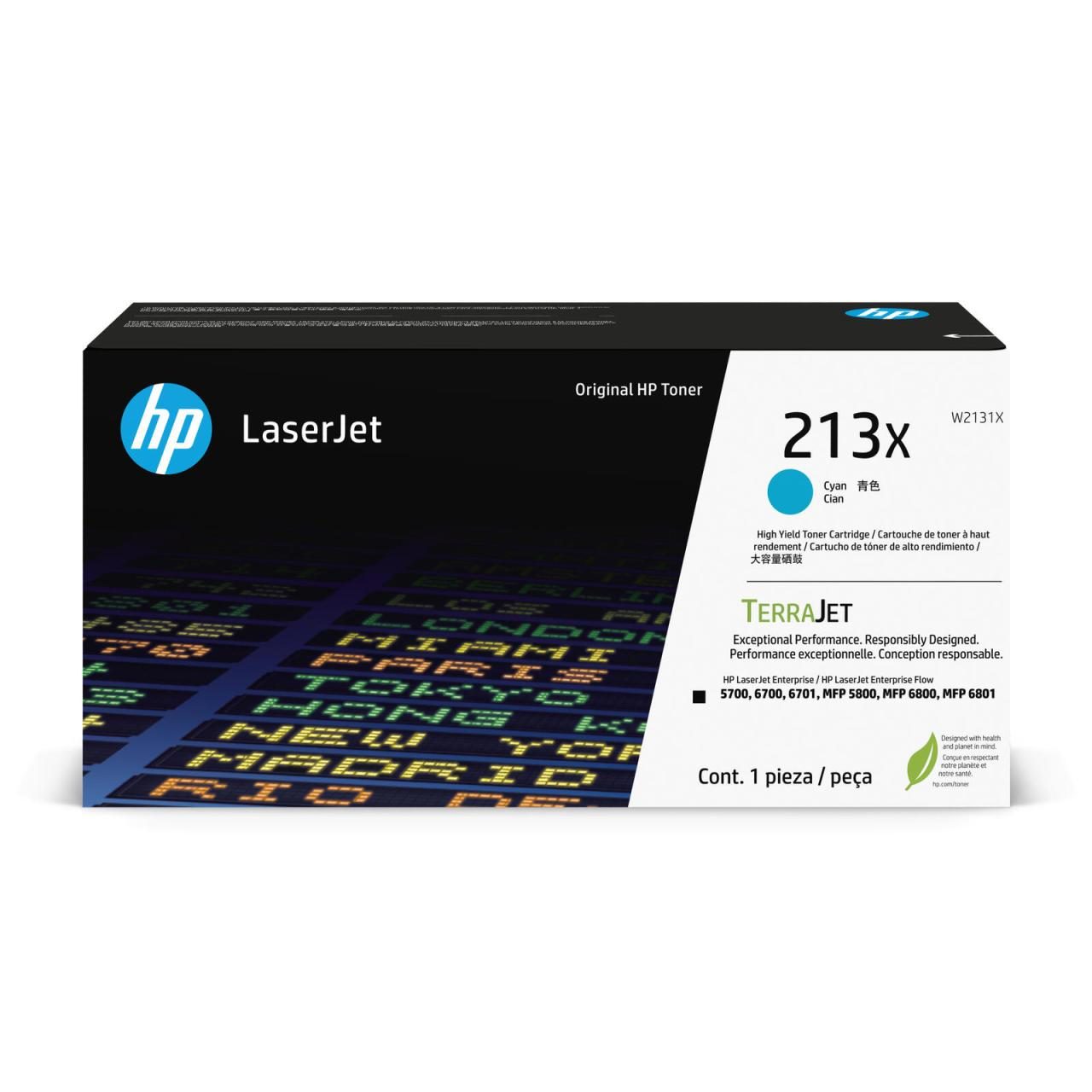 HP Original 213X Toner - cyan (W2131X)