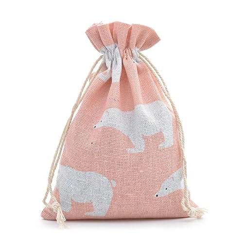 Stoffbeutel mit Kordelzug 5 stück 10x14cm Muslin Geschenkbeutel Schmuck Verpackung Tasche Geschenk Tasche Tasche Leinen Baumwolle Kordelzug Hochzeit Zeichnungsabhängige Tasche Jutebeutel Geschenktüten