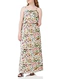 ONLY Damen Ärmelloses Maxi Blusenkleid | Lang Gepunktetes Print Tunika Dress | Spaghetti Träger ONLWINNER, Farben:Weiß, Größe:34