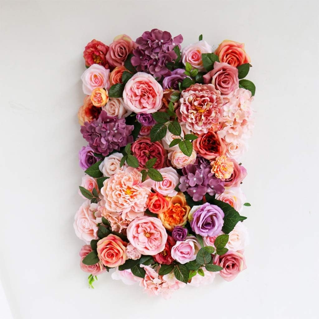 Blumen-Wand-Hintergrund, künstliche Blumen-Wanddekoration – Simulation Seidenblume, Rose, Hochzeit, Blumen-Wanddekoration, Foto-Hintergrund, Blumen-Wand, Weihnachtsdekorationen, D