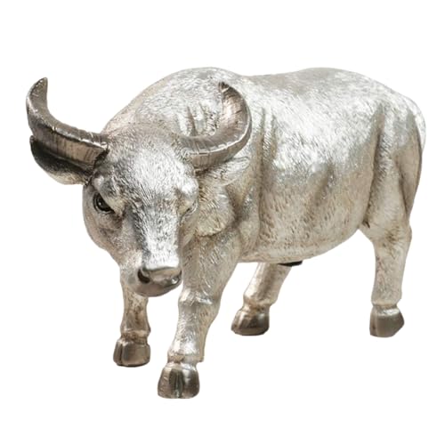 Begchy Kuh-Statue, Geschenk, Bulle, Sparschwein, Münze, Penny, Sammlerstück, Sparschwein, Kuh-Skulptur, Silber