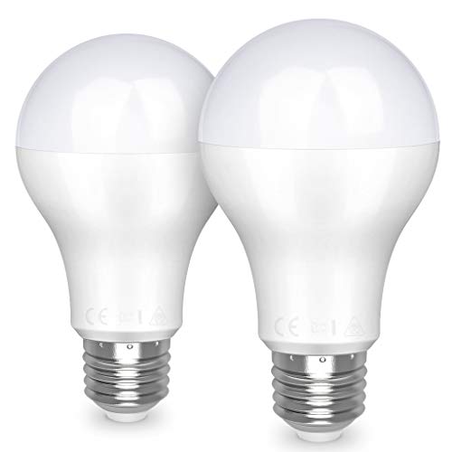 E27 LED Warmweiss Tageslicht 4000K, 20W Ersetzt 150W Glühlampe, 2452lm, Super Hell, Famitree Energie Sparen LED Birne, Kein Geräusch, CRI > 80, LED Lampen, Leuchtmittel E27, Nicht dimmbar, 2er-Pack