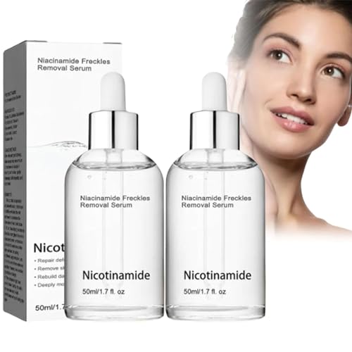 Sunnylas Niacinamide Freckles Removal Serum, Niacinamide Freckles Removal Serum, Sunnylas Serum, Nicotinamide Serum gegen Hautunreinheiten, für alle Hauttypen (2Pcs)