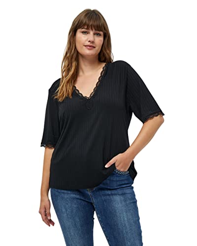 Peppercorn Damen Gai Lace Bluse Curve 2 Schwarz 46