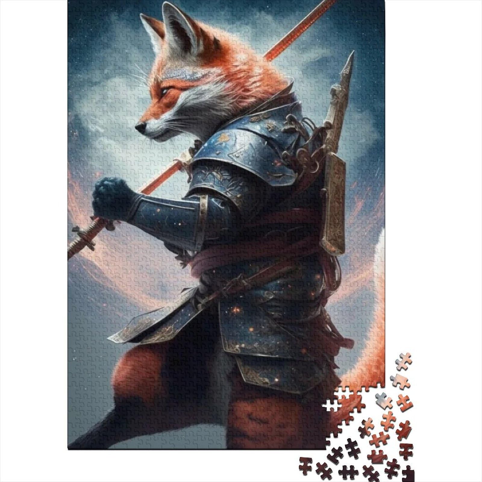 Magic Fox Holzpuzzle für Erwachsene und Jugendliche, 500 Puzzles für Erwachsene, Puzzles für Erwachsene, Lernspiel, Herausforderungsspielzeug (Größe 52 x 37 cm)