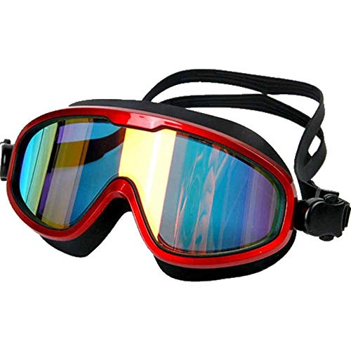 BFVAKBKYT Schwimmbrille, Schwimmbrille, Schwimmbrillen-Schutz, wasserdicht, beschlagfrei, for Unisex, Erwachsene, Männer und Frauen