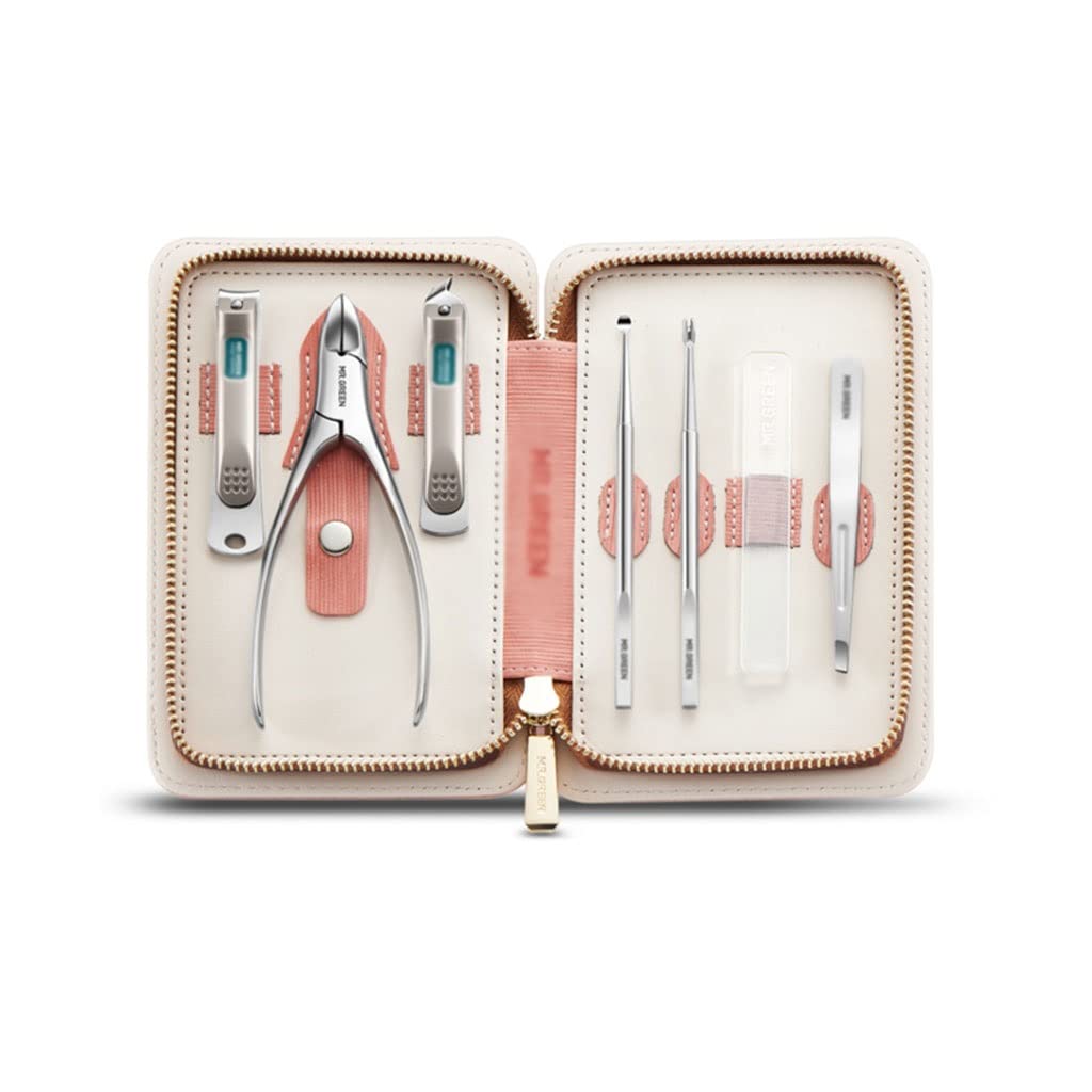 BONAD Zehennagelknipser Nagelclipper Set Portable Maniküre Set Persönliche Pflege Pediküre Set Edelstahl Schönheitsset (7-teiliges Set) Nagelknipser-Set (Size : A-7 Piece Set)