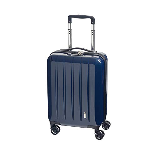 CHECK.IN London 2.0-4-Rollen-Trolley 50 cm carbon blau