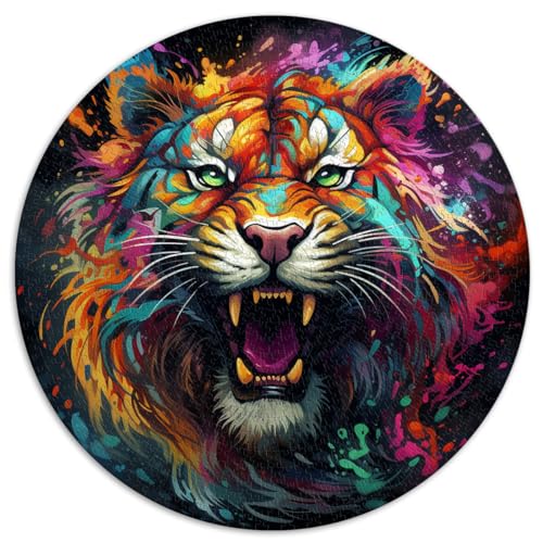 Puzzles Lernspiele Bunte und süße Tiger-Puzzles für Erwachsene 1000 Puzzles 67,5 x 67,5 cm Lernspielzeug zum Stressabbau