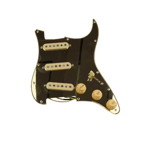 Schlagbrett Tonabnehmer für E Gitarre Vorverdrahtetes Schlagbrett für Gitarren-Tonabnehmer Humbucker-Tonabnehmer 5 HSS-Kabelbaum Push-Pull-Einzelschnitt-Set für/Gitarre(22)