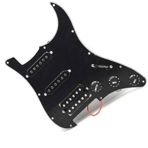 Standard-Pickguard-Tonabnehmer E-Gitarren-Zubehör, Platine, SSS, Single Coil Loaded, vorverdrahtetes Schlagbrett (Color : A)