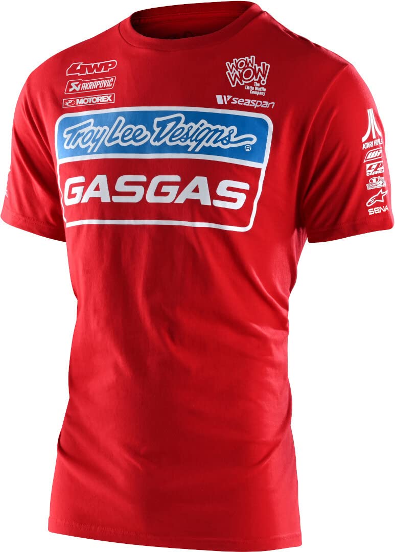 Troy Lee Designs Unisex Gasgas Team Kurzarm Shirt, Rosso, S