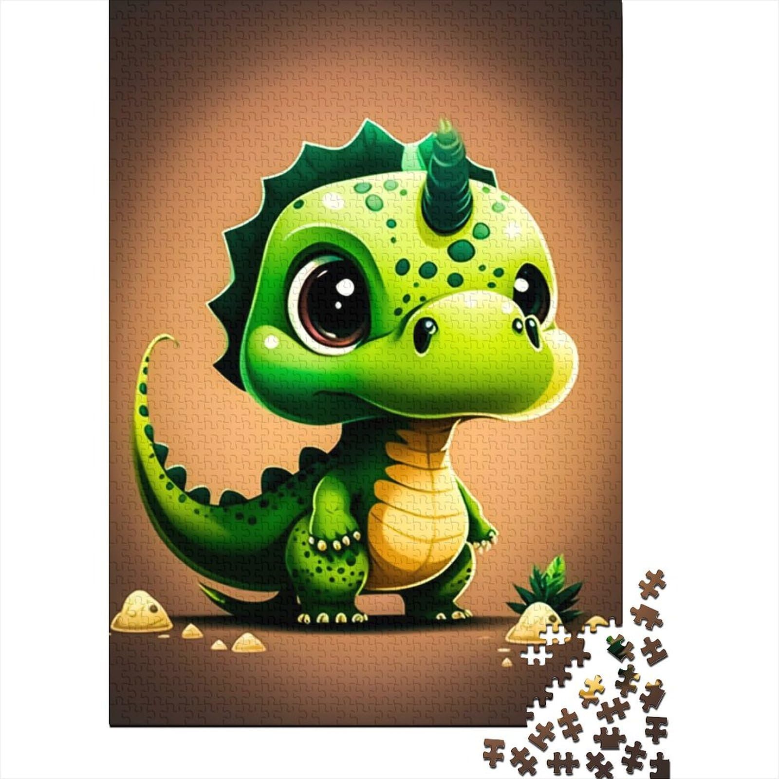 1000 Puzzles für Erwachsene, 1000 Teile, Baby-Drache, Holzpuzzles, Puzzles für Erwachsene und Jugendliche, Lernpuzzle, Familienspiel (Größe: 75 x 50 cm)